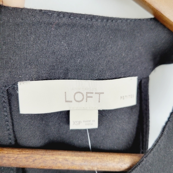 NWT Loft scoop neck little black dress size XS - Picture 8 of 9